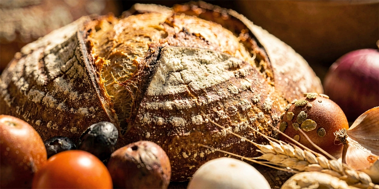 Textura de pan artesano